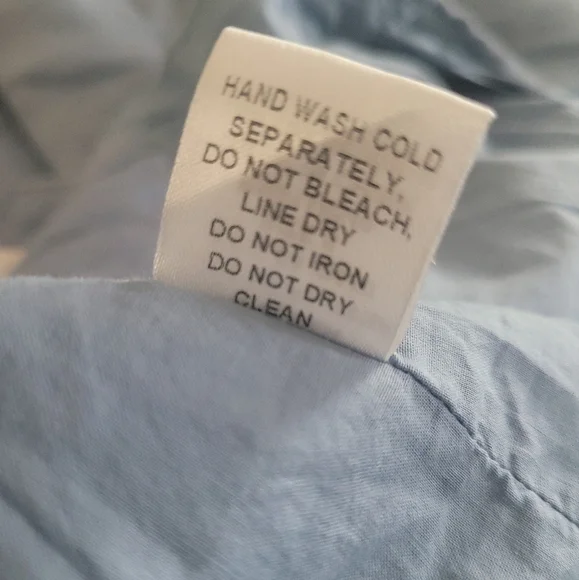 Light Wash Criss Cross Open Back Romper (Size S) Linen Flare Short Shorts - Picture 7 of 10